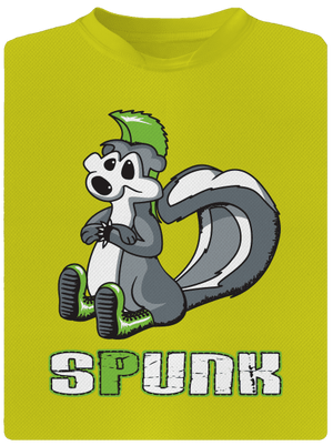 Spunk gyerek sport póló Neon Yellow