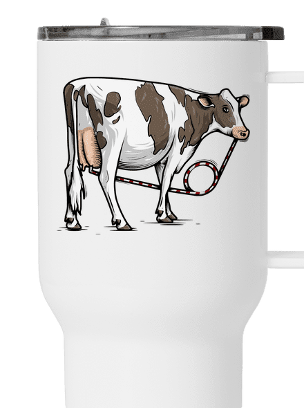 Cow drink termosz bögre White