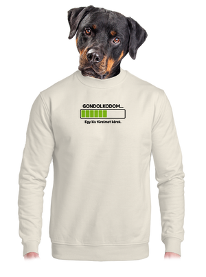 Gondolkodom unisex crewneck Off White