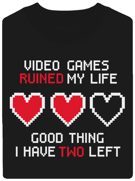 Video games unisex crewneck Black