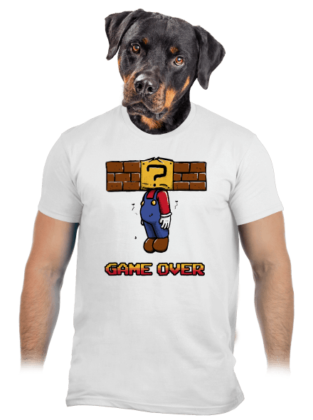Game over férfi póló White