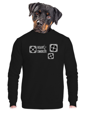 Heavy smoker unisex crewneck Black