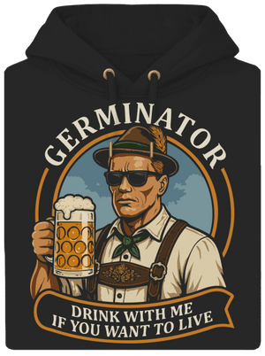 Germinator unisex prémium pulóver Dark Black