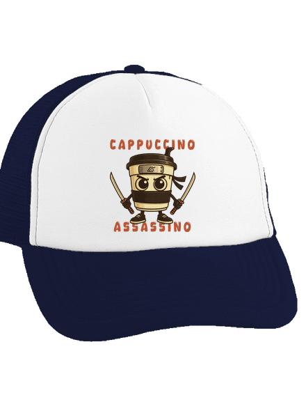 Cappuccino Assasino – Italian Brainrot teherautós sapka French Navy cap