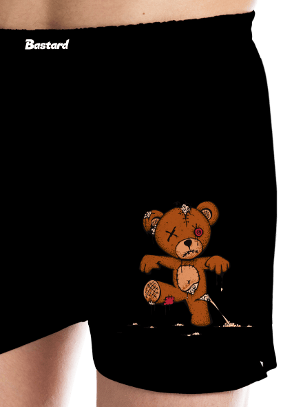 Zombie Teddy férfi alsó nadrág Black