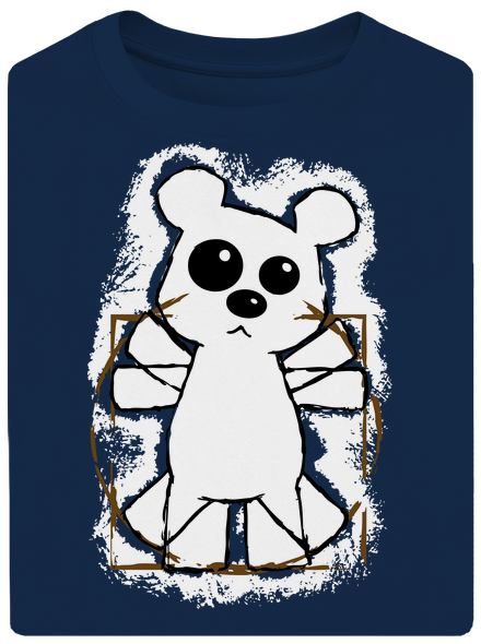 Da Vinci Teddy unisex túlméretezett póló Midnight Blue