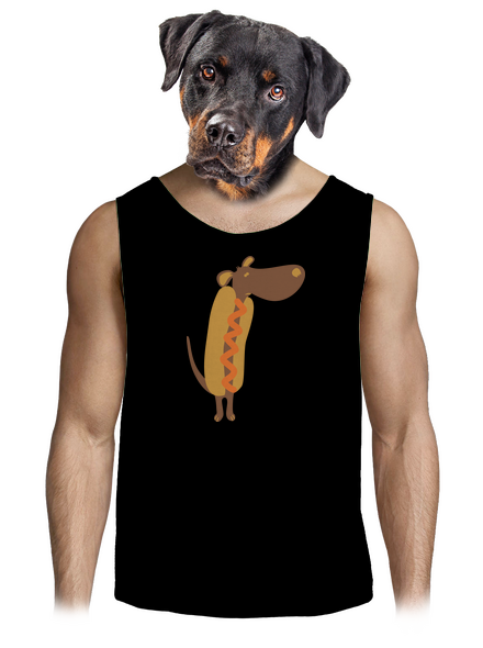 Hot dog férfi trikó Black