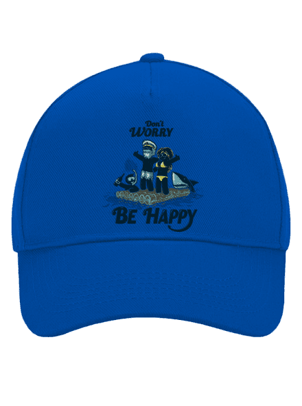 Don't worry baseballsapka Bright Royal