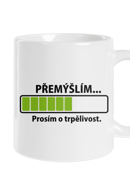 Gondolkodom hagyományos bögre White