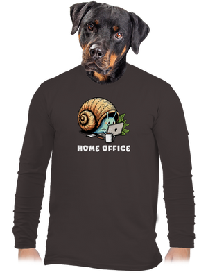 Sneka home office férfi hosszú ujjú póló Bear Brown
