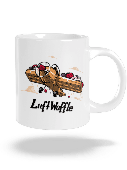 Luftwaffle nagy bögre White