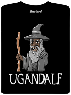 Ugandalf férfi hosszú ujjú póló Black