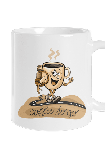 Coffee to go hagyományos bögre White