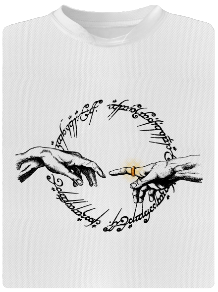 God of ring férfi sportpóló White