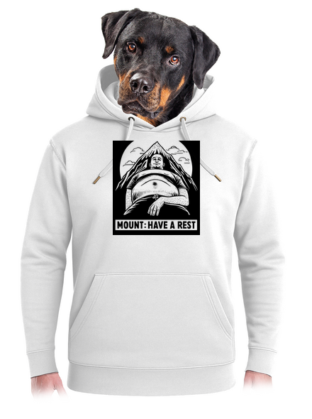 Mount have a rest unisex prémium pulóver Snowwhite