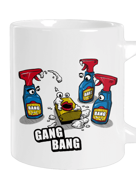 Gang bang nagy bögre White