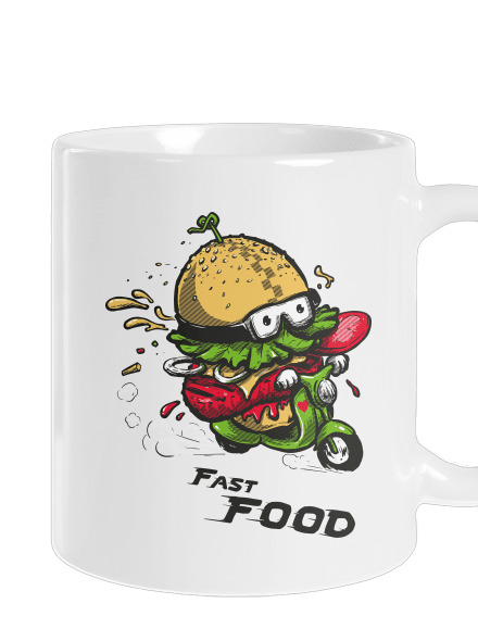 Fast Food hagyományos bögre White