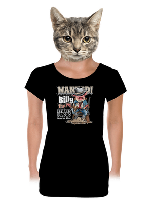 női póló elasztikus alsó szegéllyel