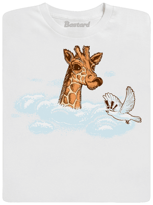 Zsiráf a felhőkben gyerek póló White