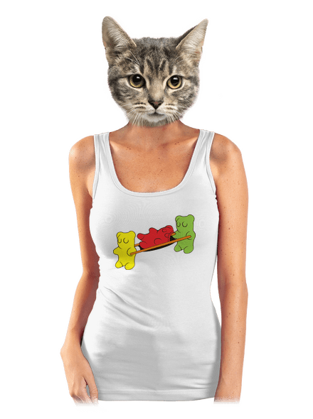 Gumimacik klasszikus női trikó White