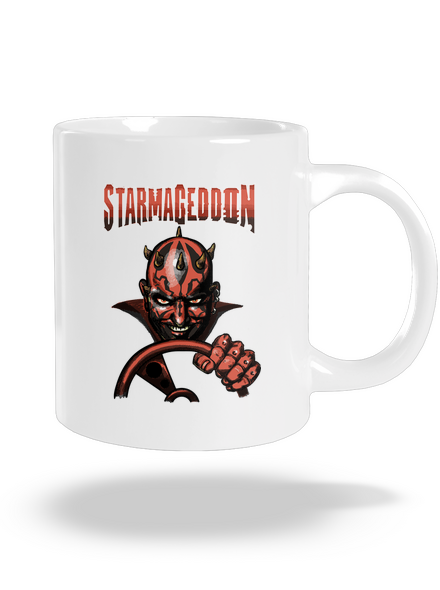 Starmageddon nagy bögre White