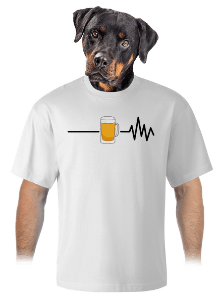 Beer help unisex túlméretezett póló White