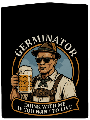 Germinator cipzáras férfi pulóver Black