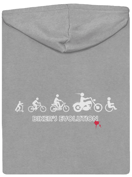 Bikers evolution cipzáras férfi pulóver Light Melange
