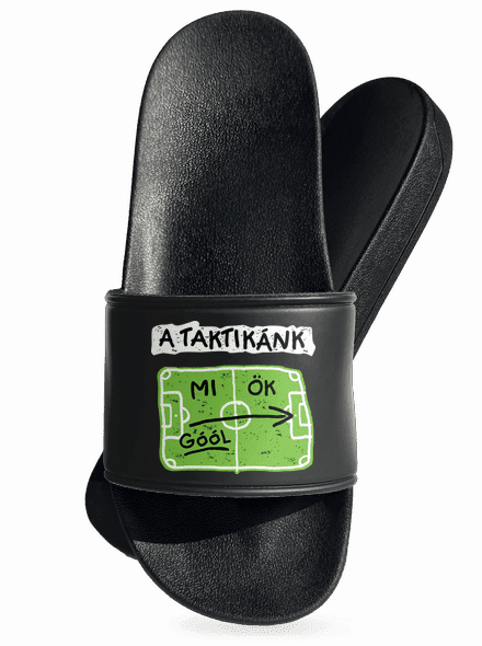 A futballtaktikánk papucs Black