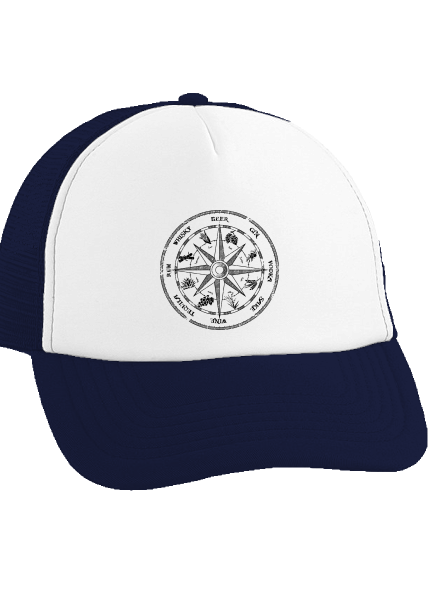 Alkoholos iránytű teherautós sapka French Navy cap