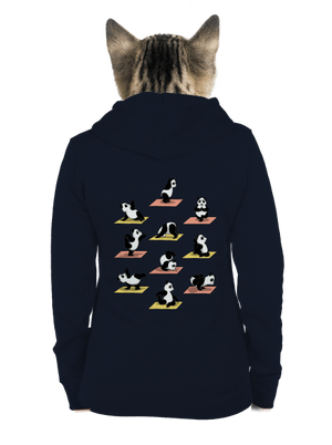 Panda jóga cipzáras női pulóver Navy Mal