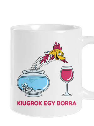 Kiugrok egy borra hagyományos bögre White