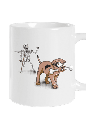 Csontváz hagyományos bögre White