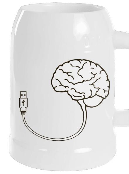 USB agy söröskorsó White