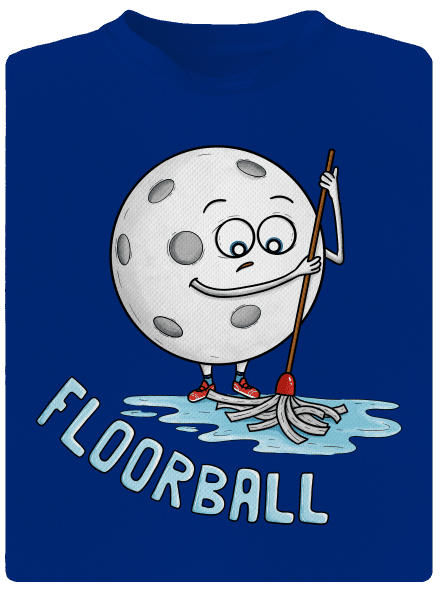 Floorball férfi sportpóló Royal Blue Mal