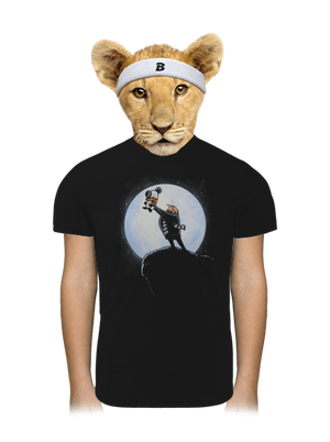 Minyon király gyerek sport póló Black