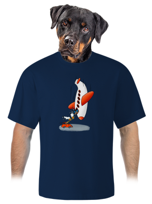 Közelebb vagyunk unisex túlméretezett póló Midnight Blue