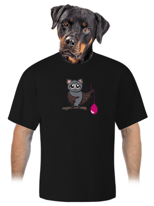 Denevér unisex túlméretezett póló Black