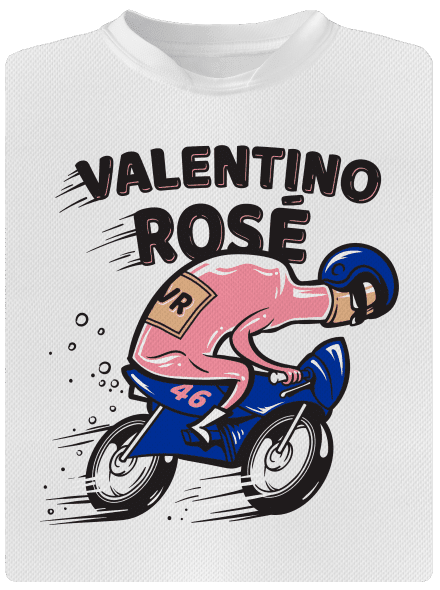 Valentino Rosé férfi sportpóló White