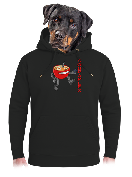 Soupaplex unisex prémium pulóver Dark Black