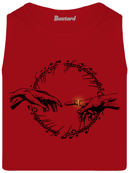 God of ring férfi trikó Red