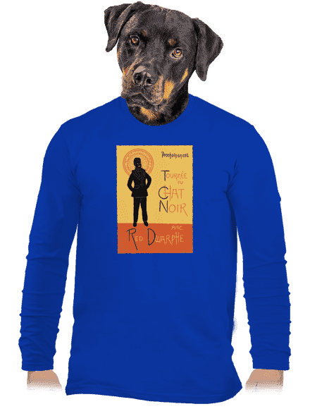 Le Chat Noir férfi hosszú ujjú póló Royal Blue