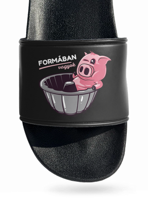 Formában papucs Black
