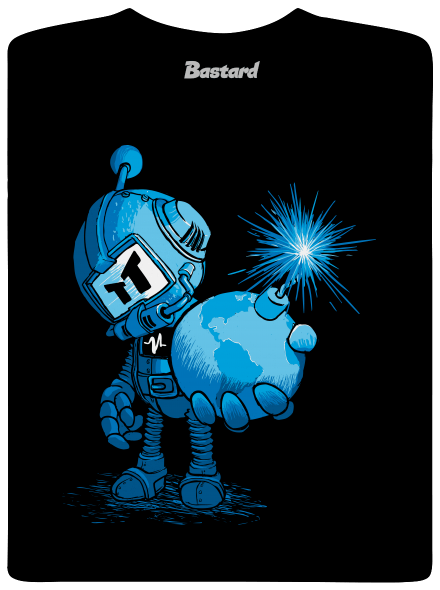 Időzített bomba férfi póló Black