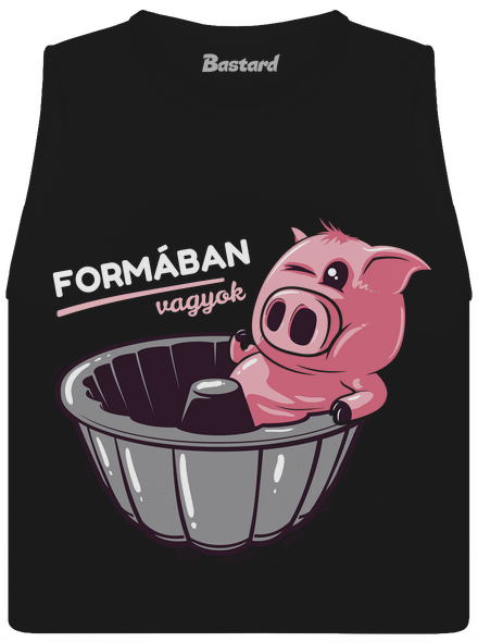 Formában női bővített trikó Black