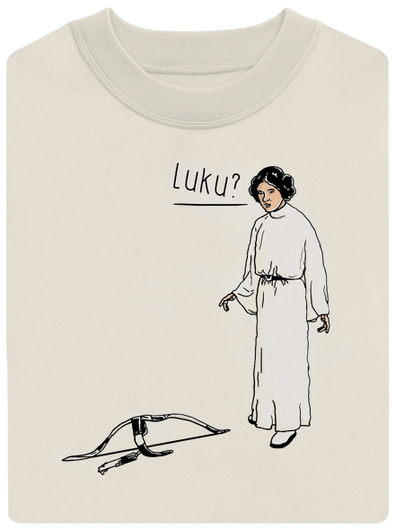Luke és Leia unisex crewneck Off White