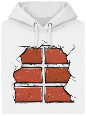 Téglák unisex prémium pulóver Snowwhite