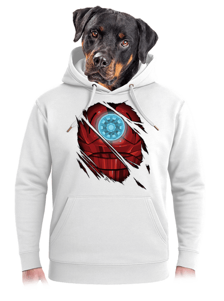 Ironman unisex prémium pulóver Snowwhite