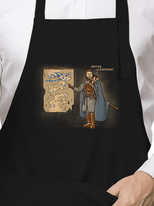 Winter kötény Black