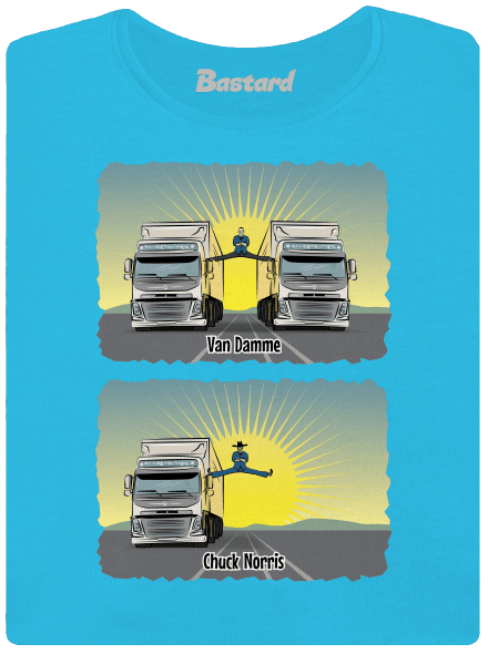 Chuck & Truck női póló Blue Atol